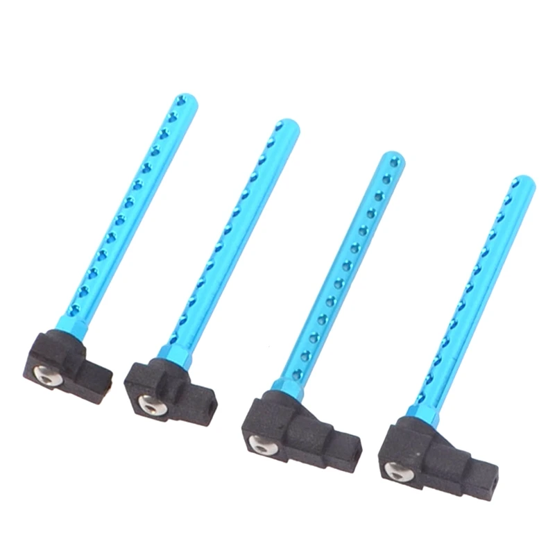 

Hot Sale 4Pcs Aluminum Alloy Body Posts Mount Extension Set For Tamiya TT01 TT-01 1/10 RC Car Upgrade Parts Accessories