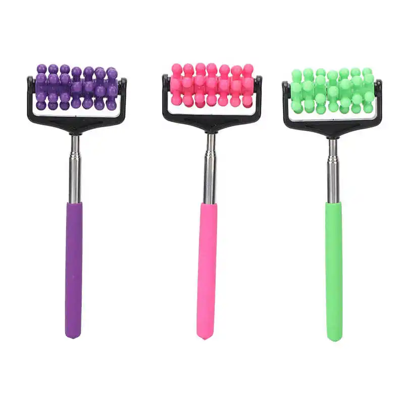

Back Telescopic Massage Roller Acupressure Trigger Point Massage Stick Relax Arm Leg Neck Muscle Tissue Relieve Body Stress Tool