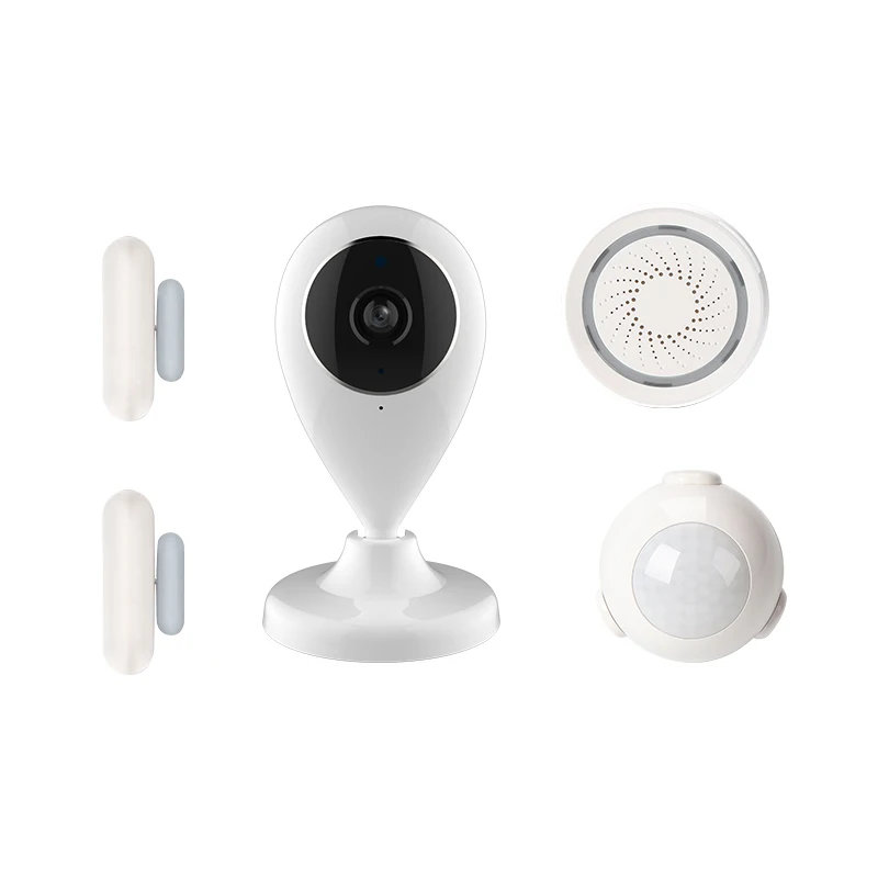 

NEW Alarm Systems Security Home WIFI Smart Home Video Alarm Kit 720P Cameras 3 Sensors 1 Siren Alarm SmartLife TUYA APP Control