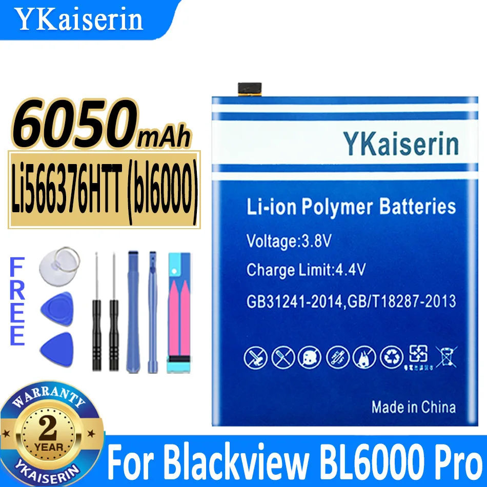 

Battery Li566376HTT ( bl6000 ) 6050mAh for Blackview BL6000 Pro BL6000Pro