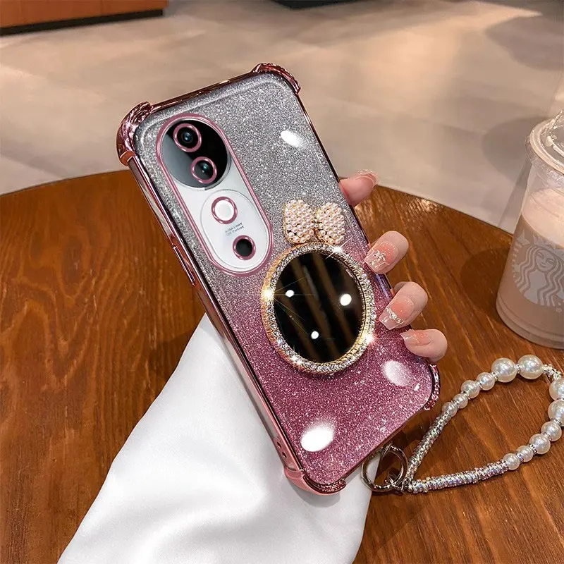 V 40 зеркальный жемчужный браслет фотоэлементов для Vivo V40 V29 V27 V30 pro V29Lite Y38 Y58 Y78 Y77 Y36