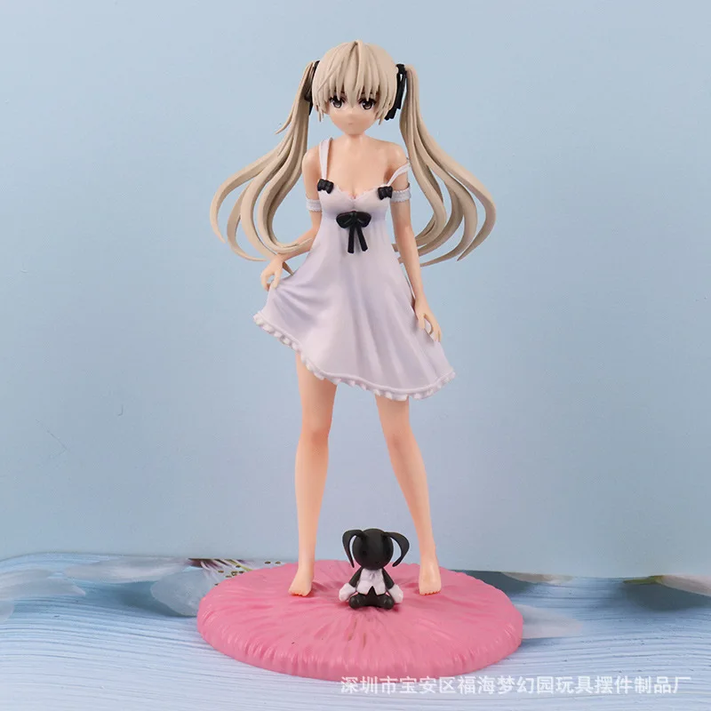 24 см аниме Sora Kasugano белое платье стоячие Ver. Фигурка из ПВХ модель фигурка игрушки
