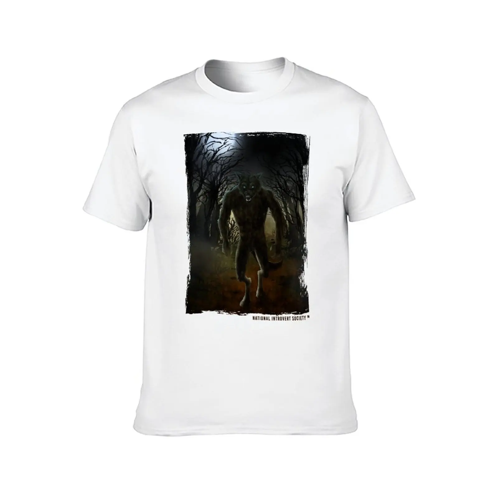 Фото Футболка Michigan Dogman - Beast of Bray Road - с оригинальным комиксом и акварельным изображением криптида №2