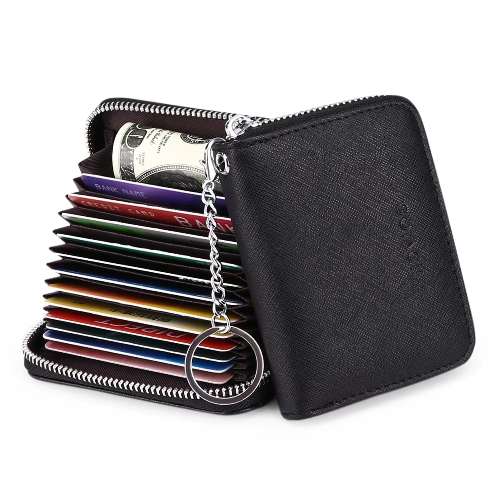 The First Layer Cowhide Multi Card High-Capacity Men's And Women's Purses RFID Anti-Theft Brushes Are Available For Wholesale