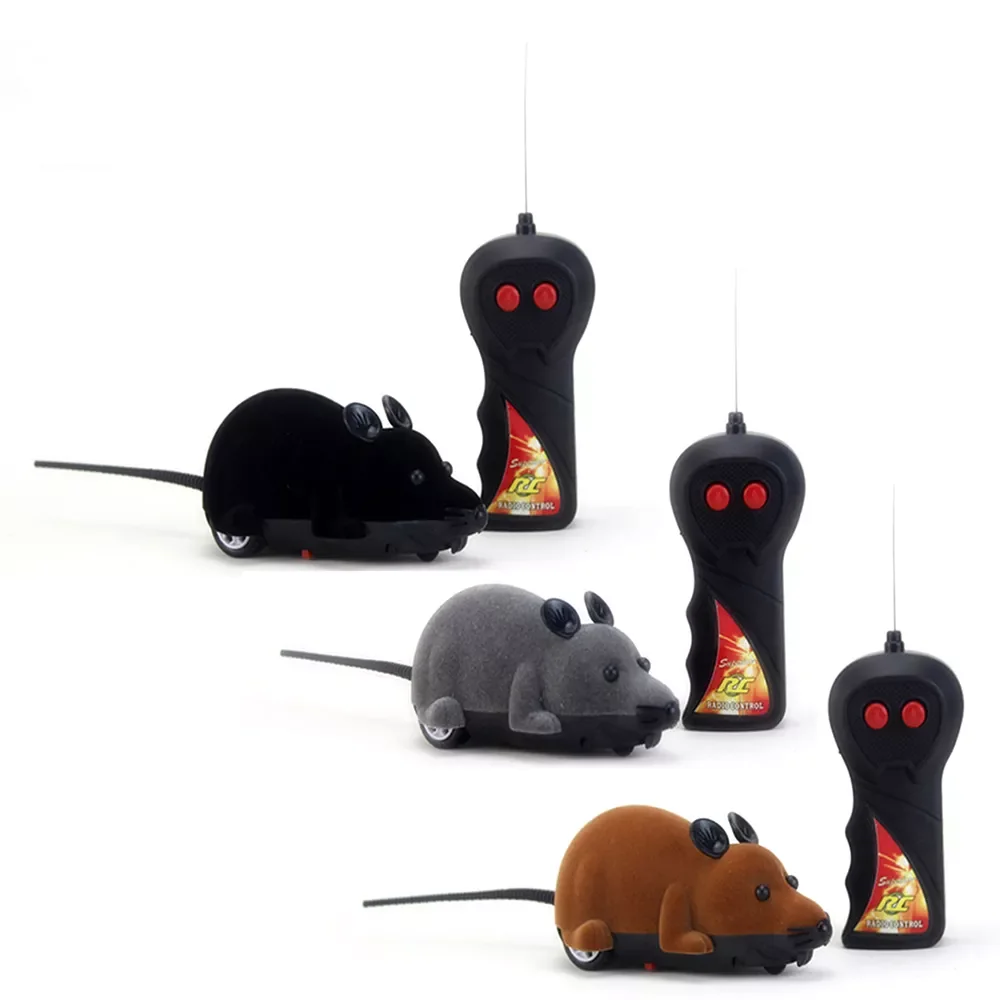

Remote Control RC Electronic Rat Mouse Mice Toy For Cat Puppy Funny Toy