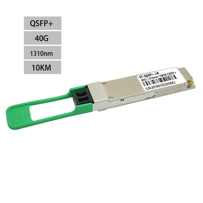 

Green SM 40G 1310nm 10KM LC QSFP+ SFP Module