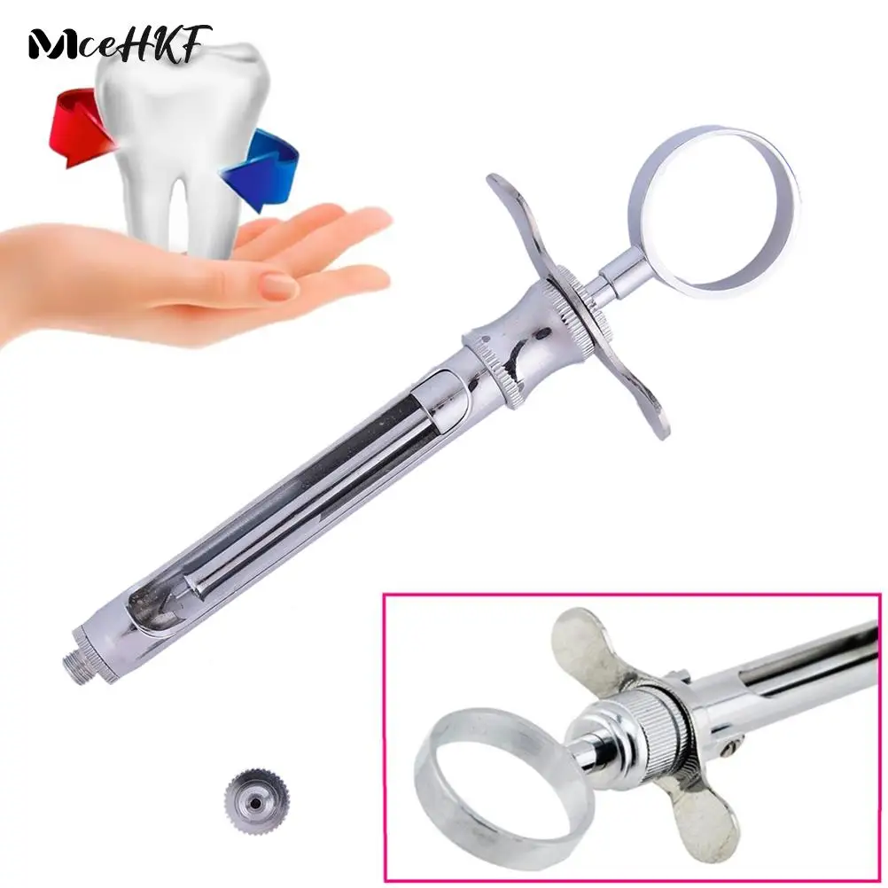 

Dental Syringe Dental Anesthesia Aspirating Syringe Dental Teeth Care Stainless Steel Dentistry Surgical Instrument With Head