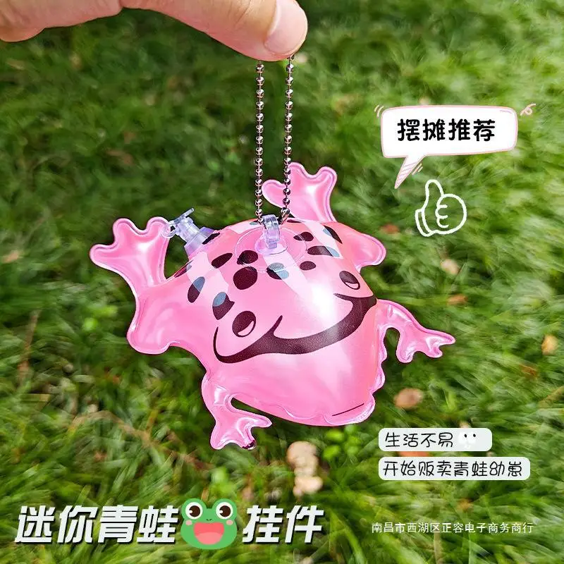 

Светящаяся надувная лягушка, брелок в подарок, милый подарок, фотостудия для ночного рынка, маленькие товары