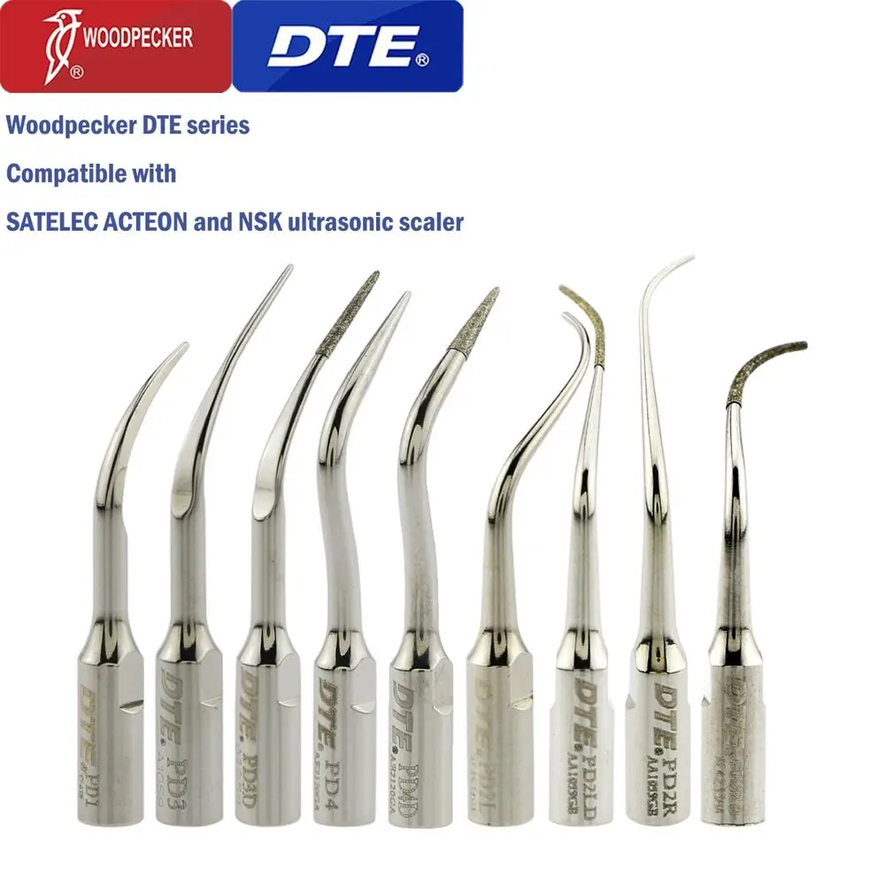 

1PC Woodpecker DTE Dental Ultrasonic Piezo Scaler Tips Fit DTE SATELEC NSK Handpiece