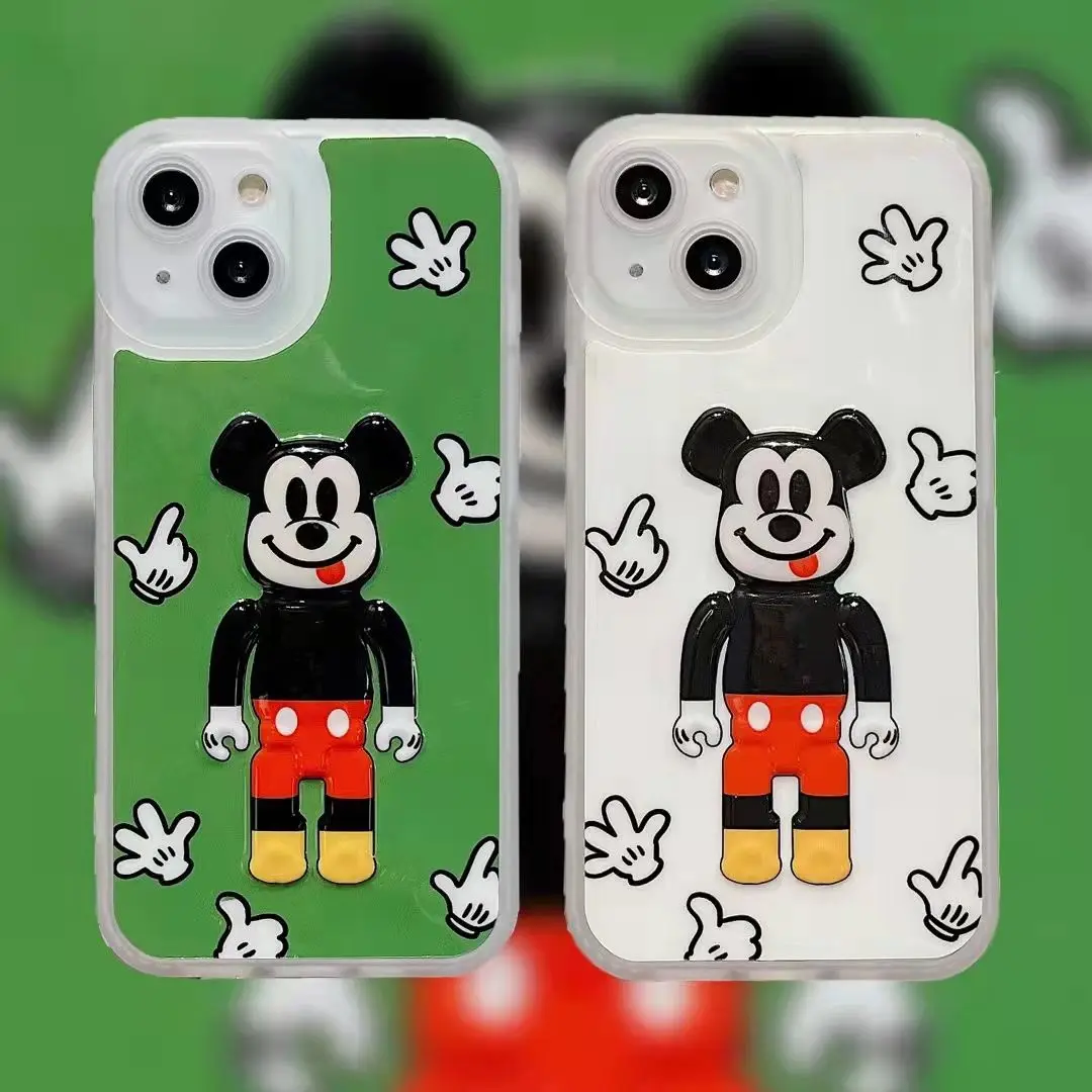 Bandai Disney Funny Case for IPhone 13 12 11 Pro X XS 13Pro 12Pro Max XR 7 8 Plus SE2 Cartoon Phone Cover Kawaii Silicone Fundas