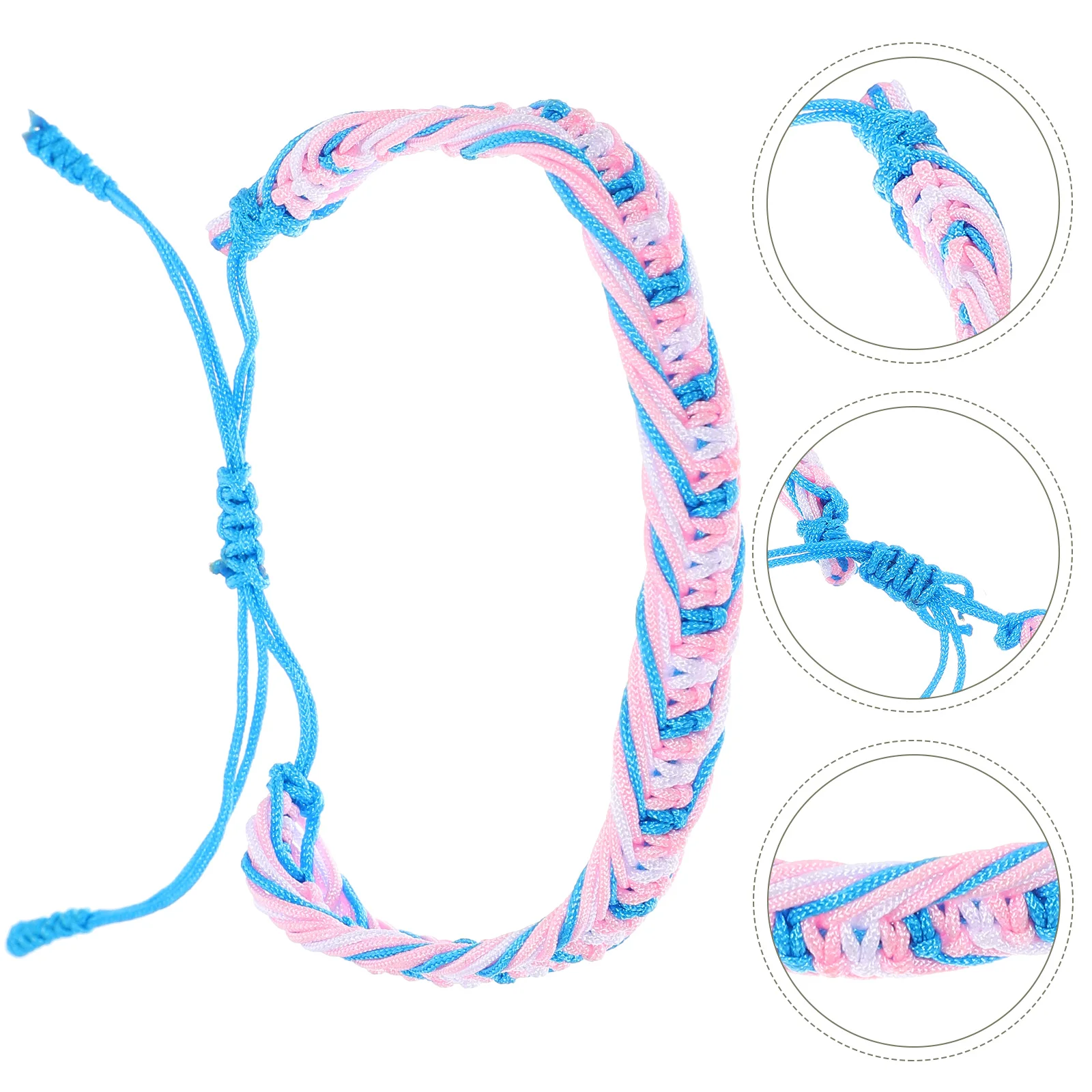 

Friendship Bracelets Hand Ornament Braided Rope Strap Woven Creative Bead Decorative Lovers