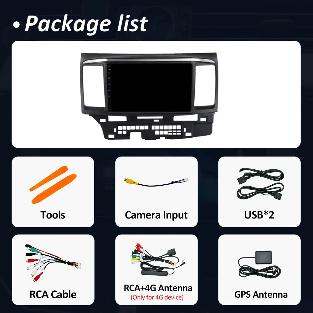 9 &quotдля MITSUBISHI LANCER 10 X 2008 2009 2010 2011-2016 Android авто радио стерео аудио GPS плеер Carplay экран