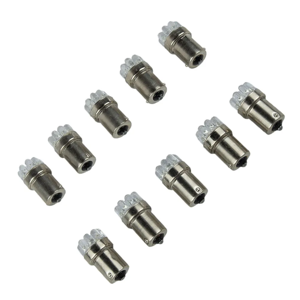 

10pcs 1156 LED Bulbs BA15S Tail Lights Lamp Reverse Turn Signal Light 12V Backup Lights Car Motorcycle Parking Light