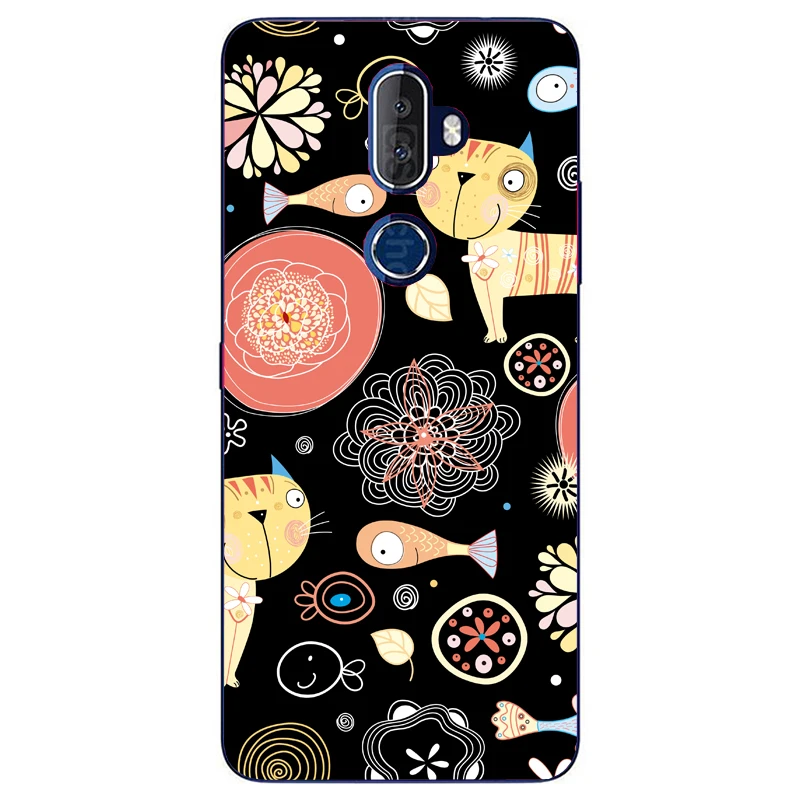 Чехол для телефона Alcatel 3V 5099D из мягкого силикона TPU со специальным покрытием на задней панели