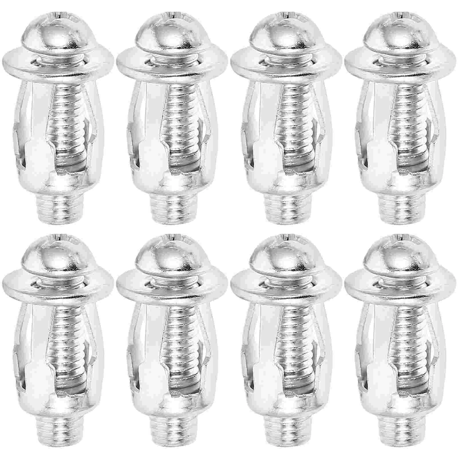 

10 Sets Jack Nut Tool Hollow Wall Anchor Nuts License Plate Bolts Door Threaded Inserts Metal Petal