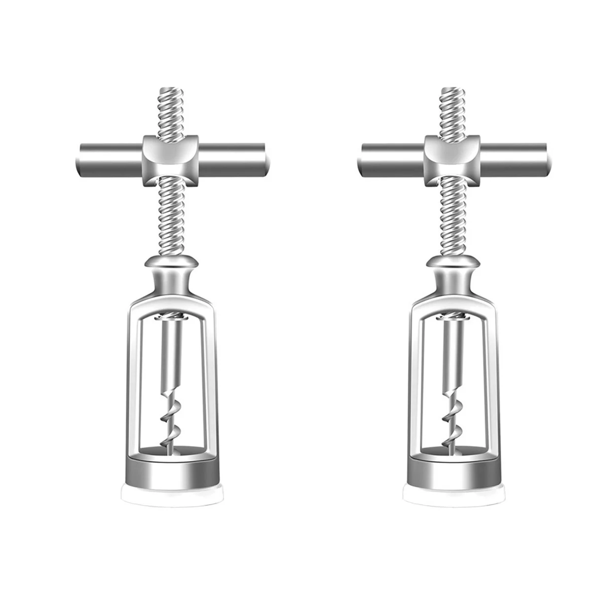 

Opener Bottle Corkscrewwing Beer Remover Cork Manual Cap Openers Vintage Lid Winged Functional Multi Kitchen Champagne Set Metal