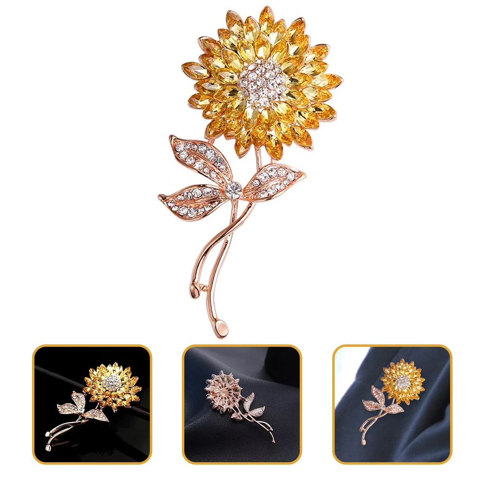 

Brooch Pin Clothes Lapel Sunflower Flowersuit Alloy Backpack Women Charm Hat Brooches Aesthetic Creative Breast Backpacks Badge
