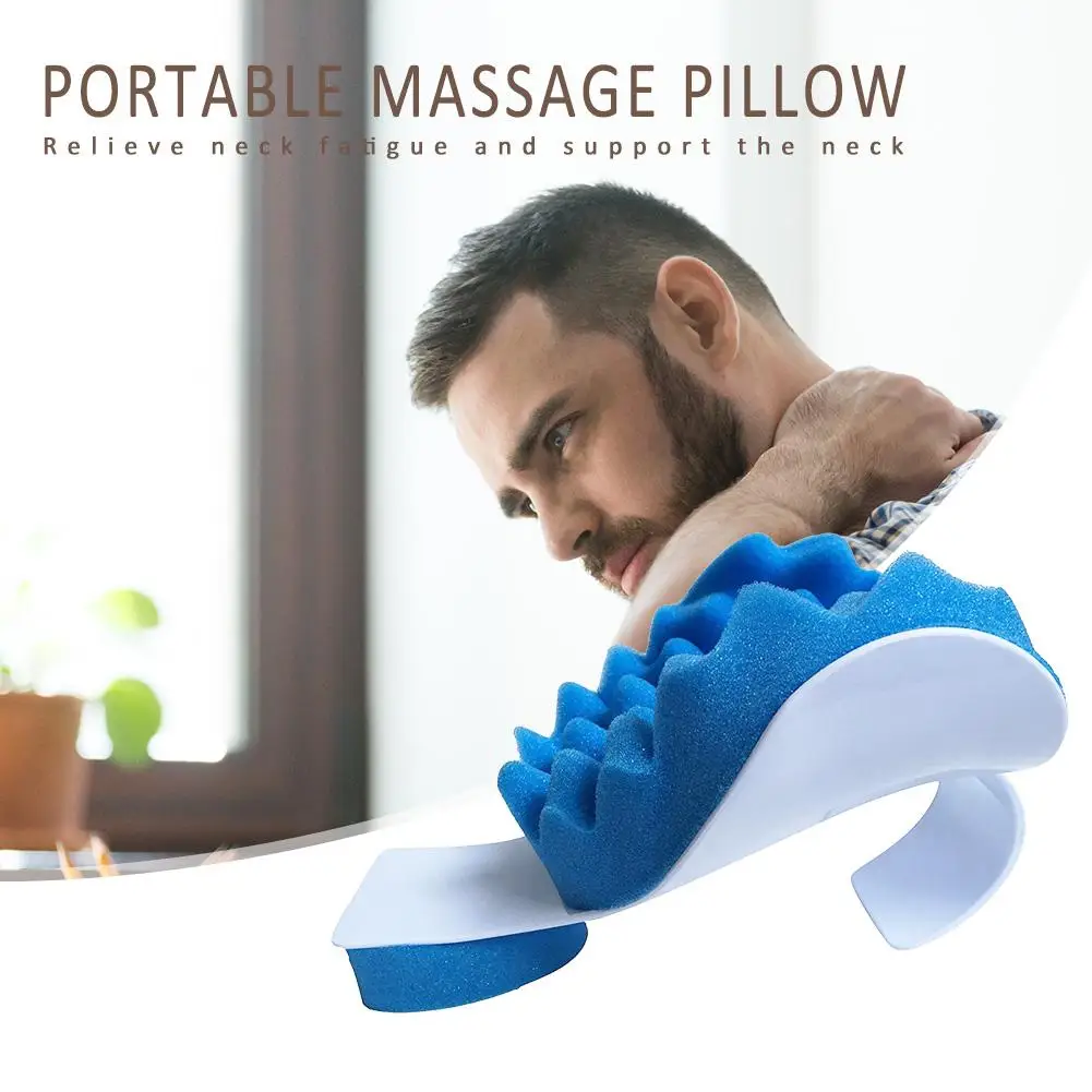 

Pain Relief Pillow Relaxer Traction Device Neck Support Travel Massage Pillow for Cervical Spine Alignment Neck Pillow Rest