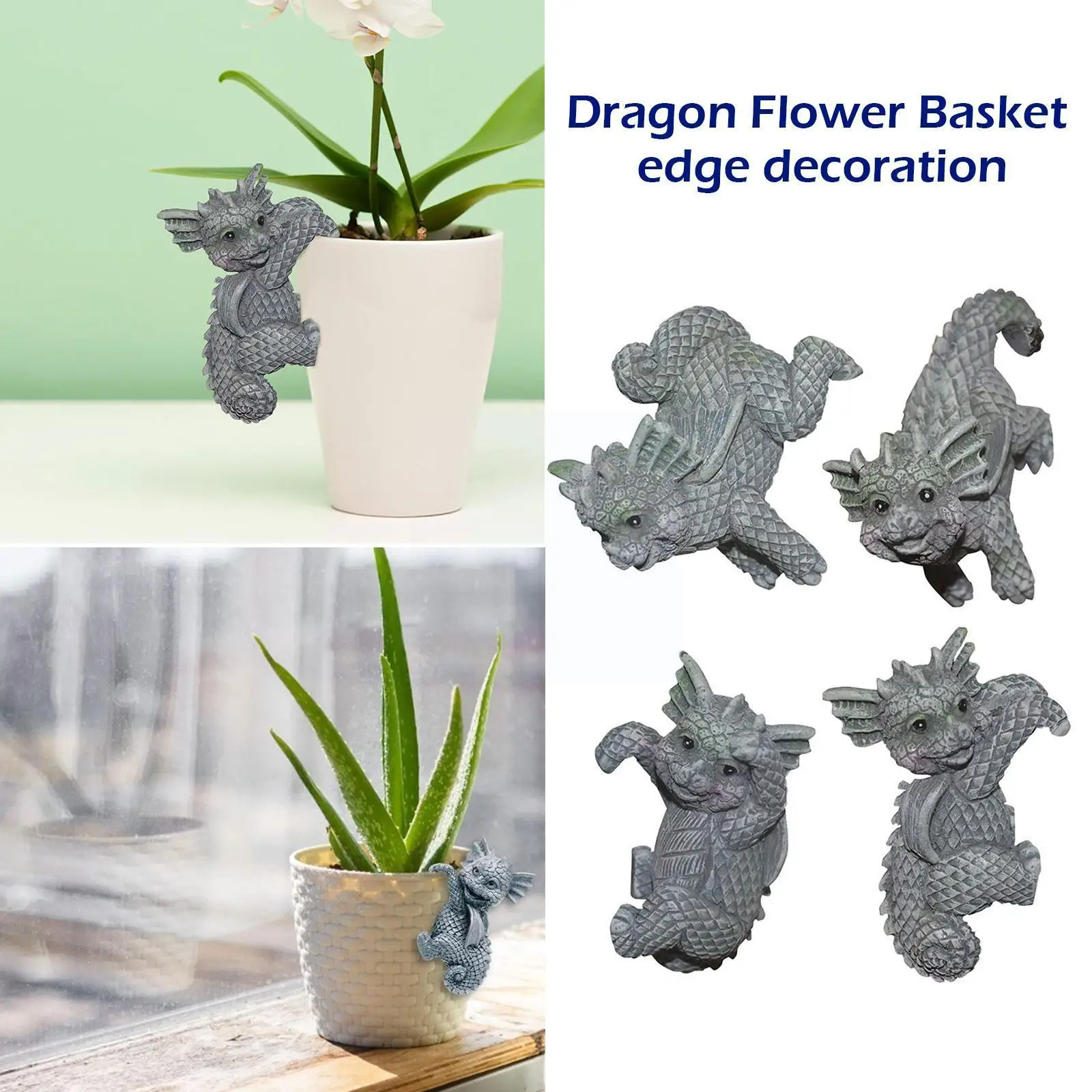 

Resin Dragon Statue Beauty Hanging Cup Model Hand-crafted Dragon Adding Home Gift Dragon Vitality Decor D8r3