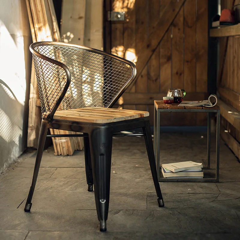 

Unusual Free Shipping Dining Chairs Metal Legs Black Retro Outdoor Dinning Chair Lounge Sillas De Comedor Kitchen Furniture