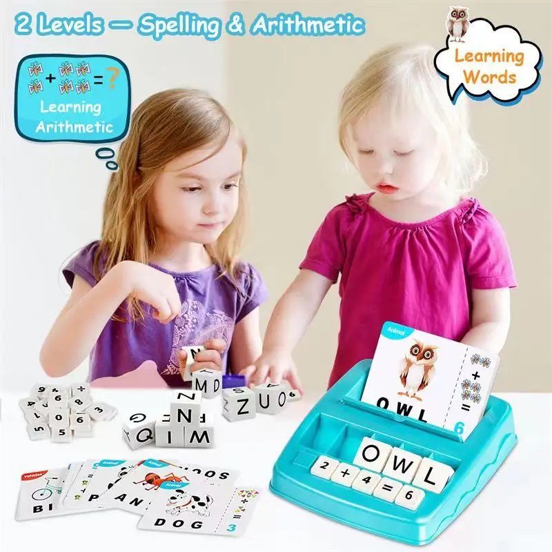

Children's Puzzle Letter Combination Toys English Learning Early Childhood Education Literacy Gifts For Boys And Girls