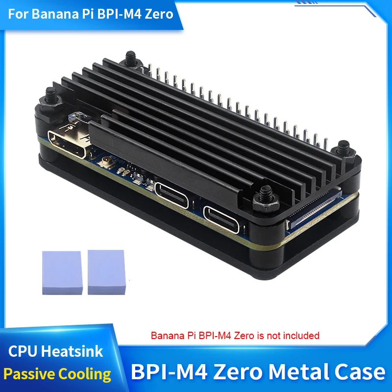 Металлический корпус с пассивным охлаждением для центрального процессора
