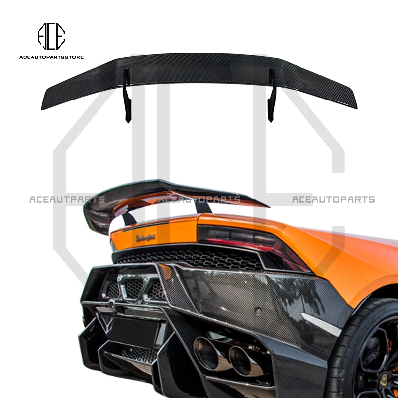 

Автомобильный задний спойлер из углеродного волокна, гоночные крылья для Lamborghini Huracan LP580 LP610 EVO 2014-2021