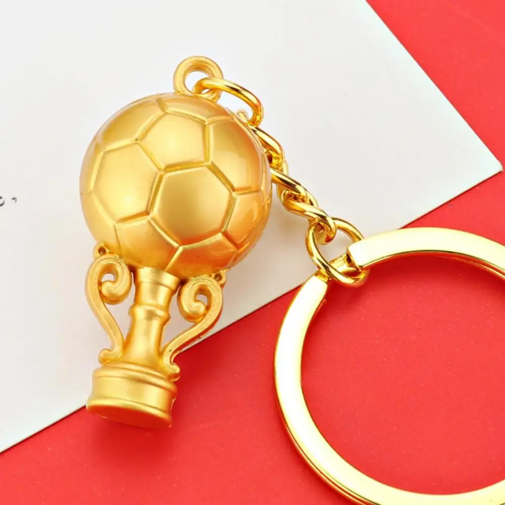

Bag Keychain Metal Texture Compact Gift Football Match Souvenir Keychain Pendant Football Keychain for Car