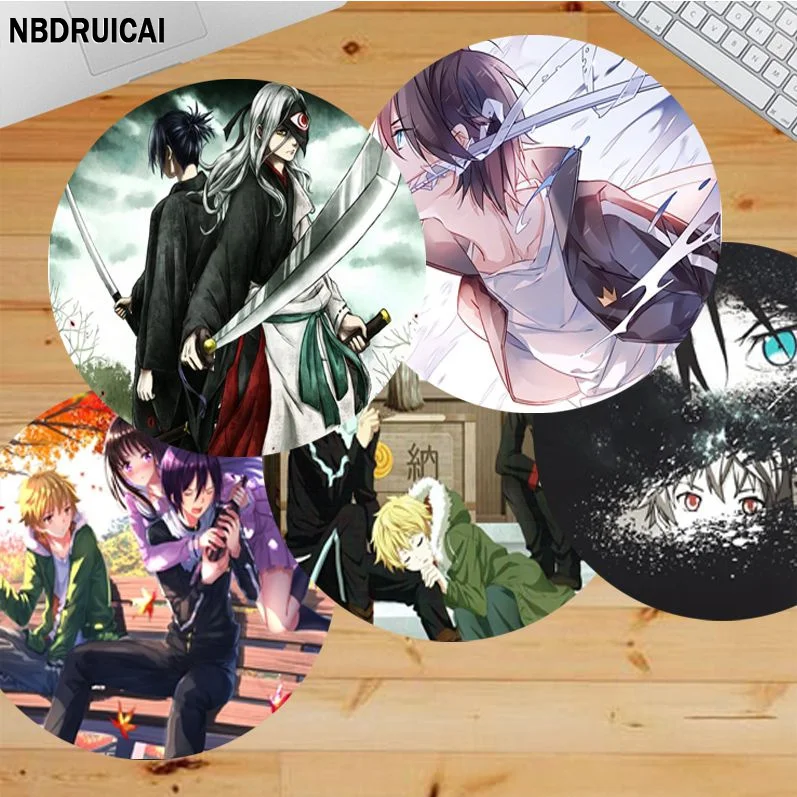 

Yato Noragami INS Tide Round Office Computer Desk Mat Table Keyboard Mouse Pad Laptop Cushion Non-slip For Teen Girls Bedroom