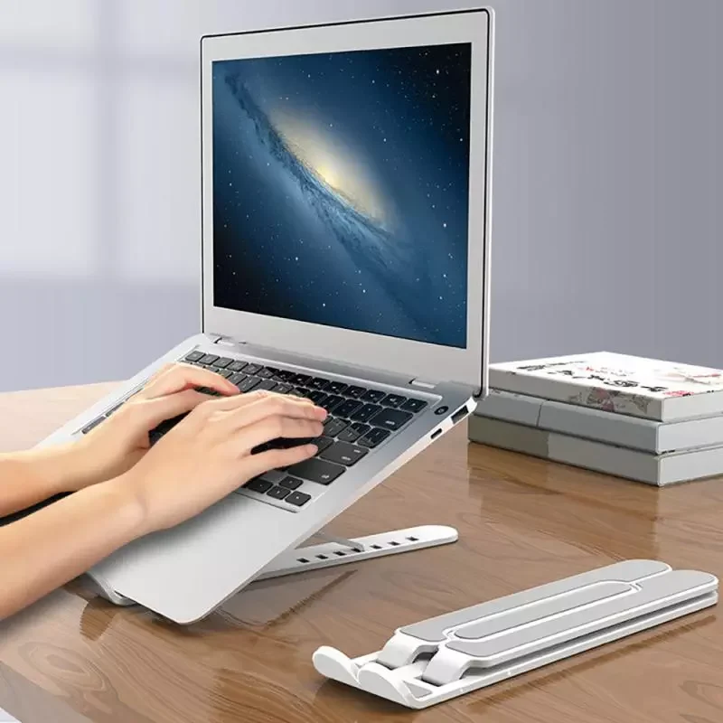 

NEW2023 Foldable Laptop Holder Stand Aluminum Adjustable Desktop Tablet Holder Desk Table Stand For iPad Air Notebook