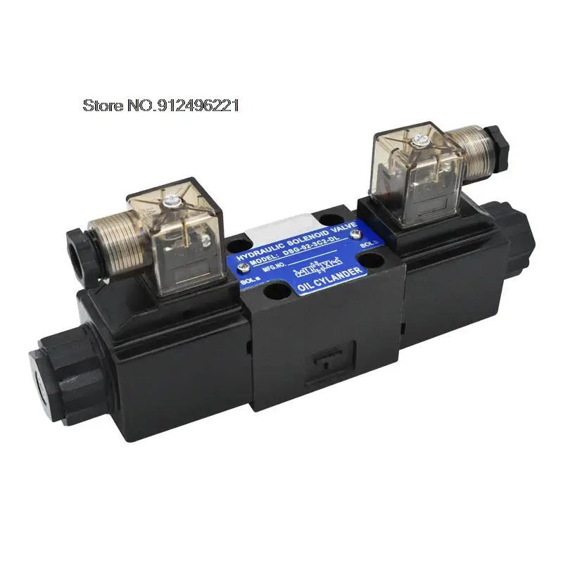 Гидравлический электромагнитный двуходовой направляющий клапан серии DSG-02