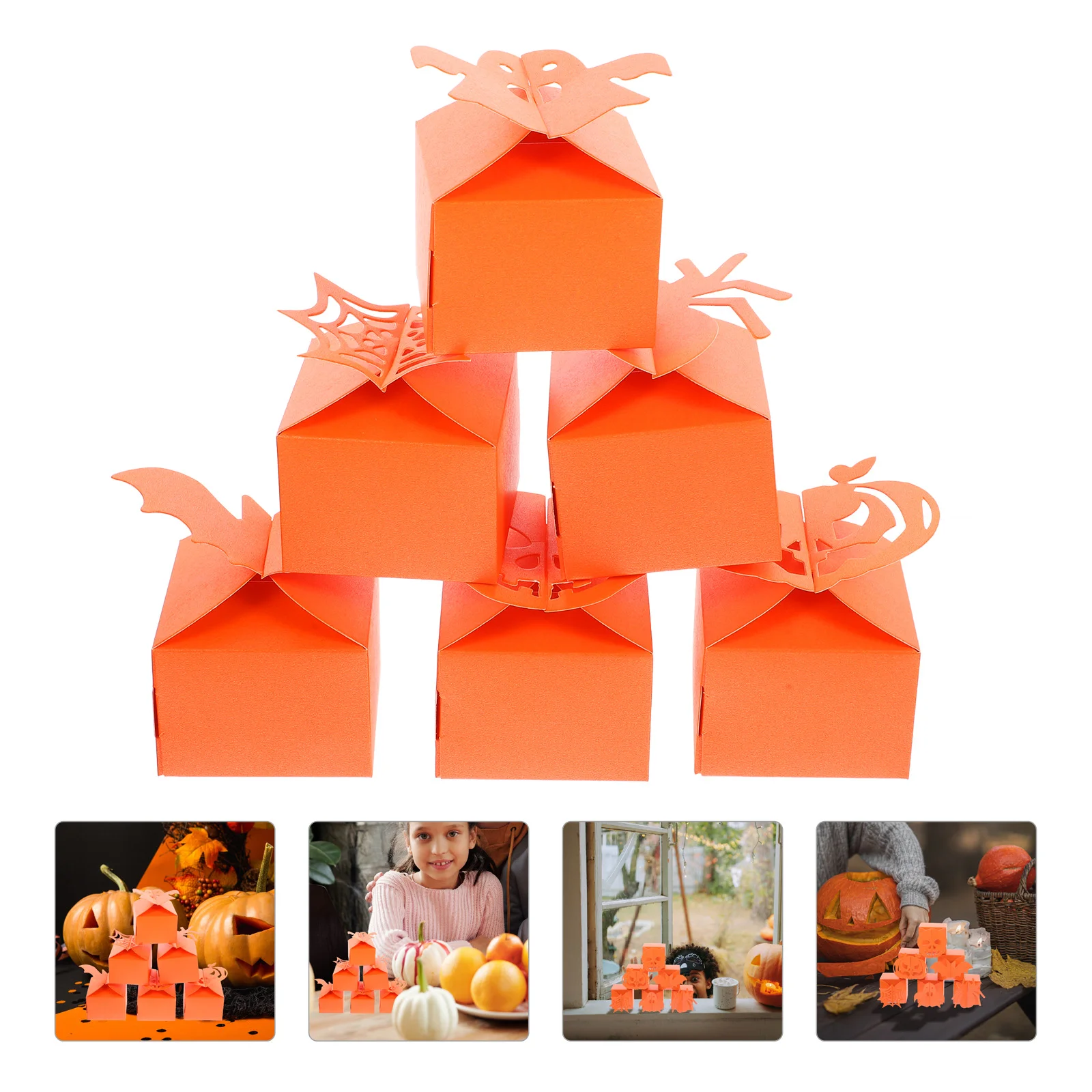 

48 pcs Halloween Treat Boxes Halloween Paper Boxes Halloween Candy Boxes Halloween Favor Boxes