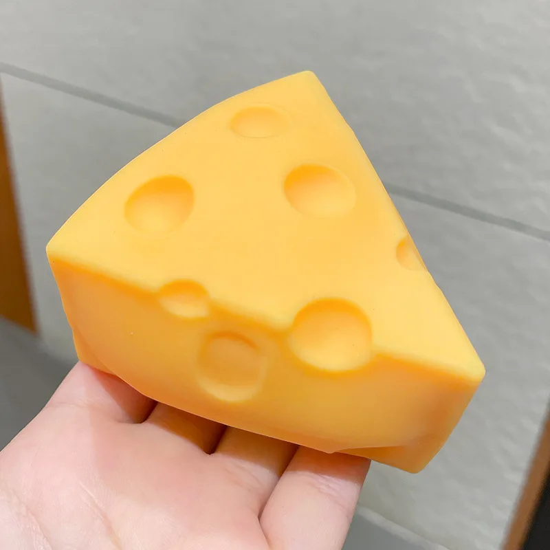 

Детские игрушки для декомпрессии, очень большой сыр, сыр, ТПР, Разминающие музыку, мягкие игрушки для чувства кожи, кавайные игрушки-сжималки, мини-игрушки