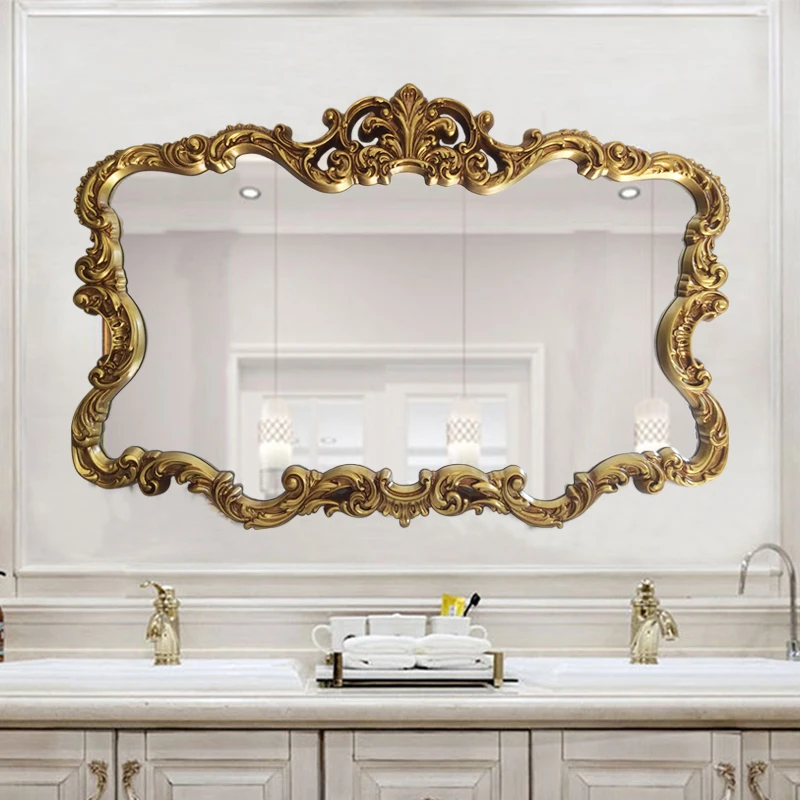 

Nordic Hallway Mirror Aesthetic Vintage Design Mirror Hairdressing Aesthetic Espejo Decorativo Pared Home Decorating Items