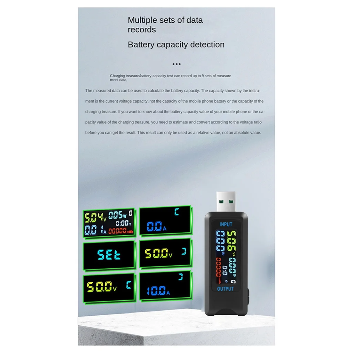 Цифровой USB-тестер вольтметр-амперметр постоянного тока амперметр детектор