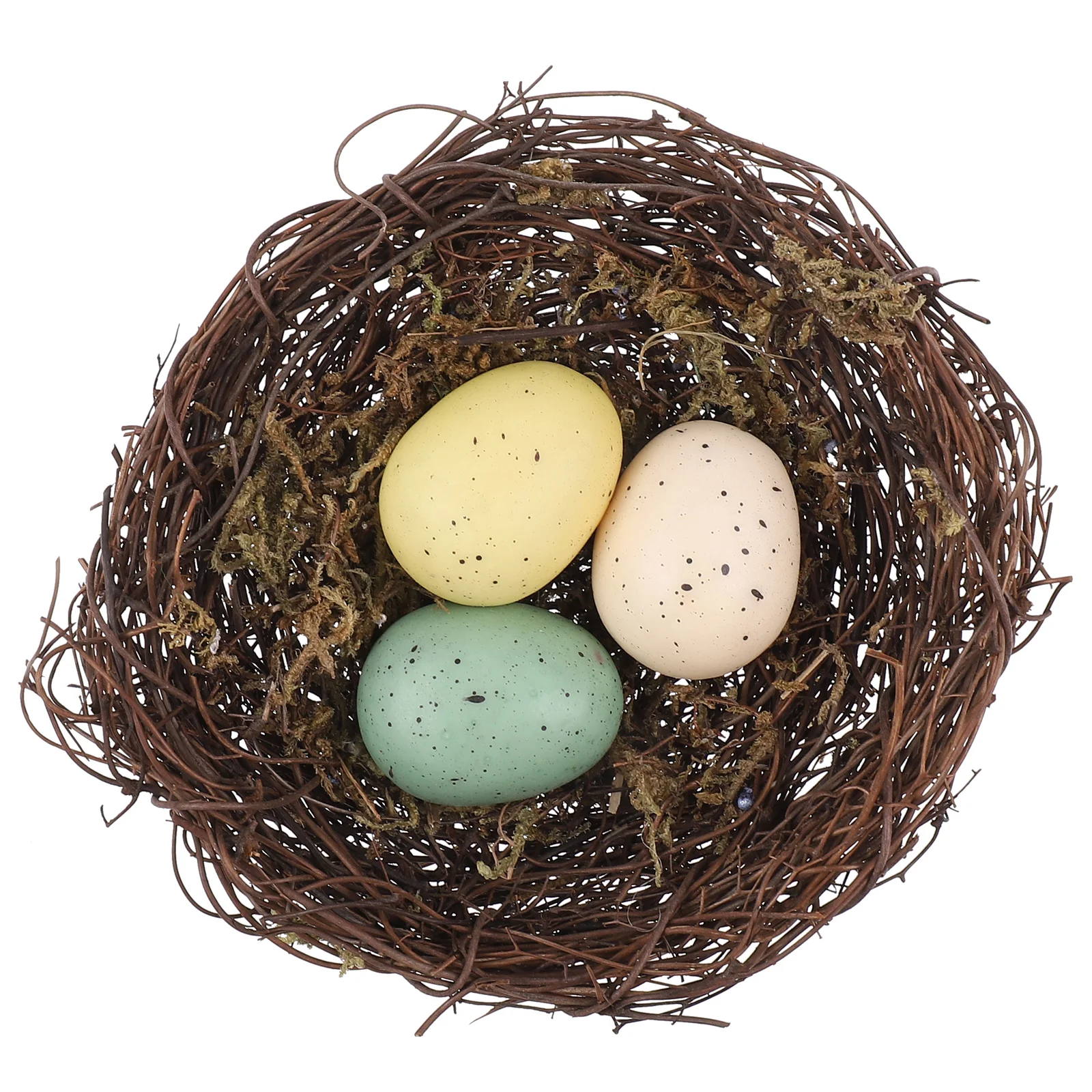 

Birddecorative Artificial Egg Eggsdecors Easter Rattan Simulation Twig