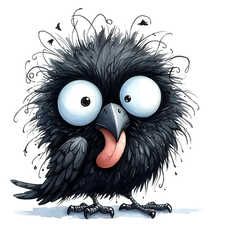 

Водонепроницаемая наклейка «Черный ворон»