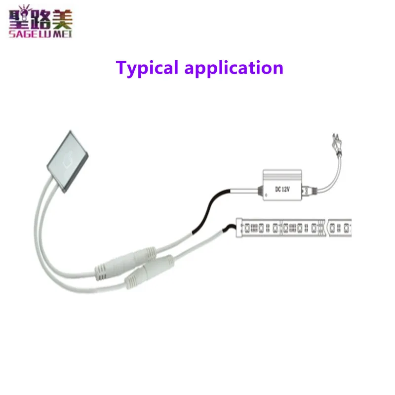 DM200 3A * 1CH светодиодный сенсорный диммер экран управления переключатель освещения