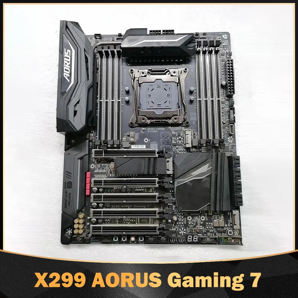 

Игровая материнская плата X299 AORUS 7 для Gigabyte DDR4 LGA2066 ATX 256 ГБ с поддержкой процессоров Core X-Series, высокое качество, быстрая доставка