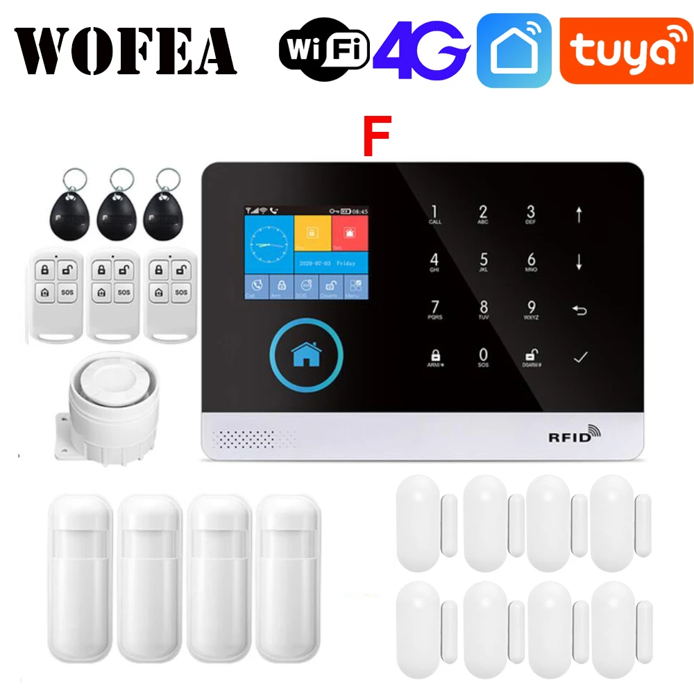 Lcd Touch Keyboard Wireless 99 Zone Work With Alexa Google Home Tuya Smart Life