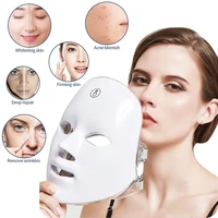 hifu led facial mask with 7 colors light therapy korean skin care photon infrared light therapy skin whitening wrinkle removal