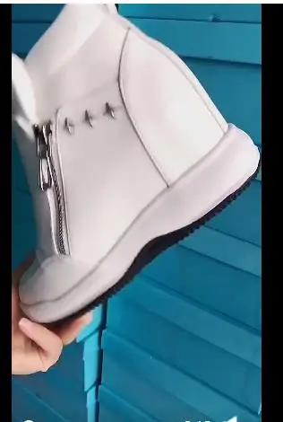 Кроссовки SWYIVY женские из искусственной кожи на платформе молнии Повседневная