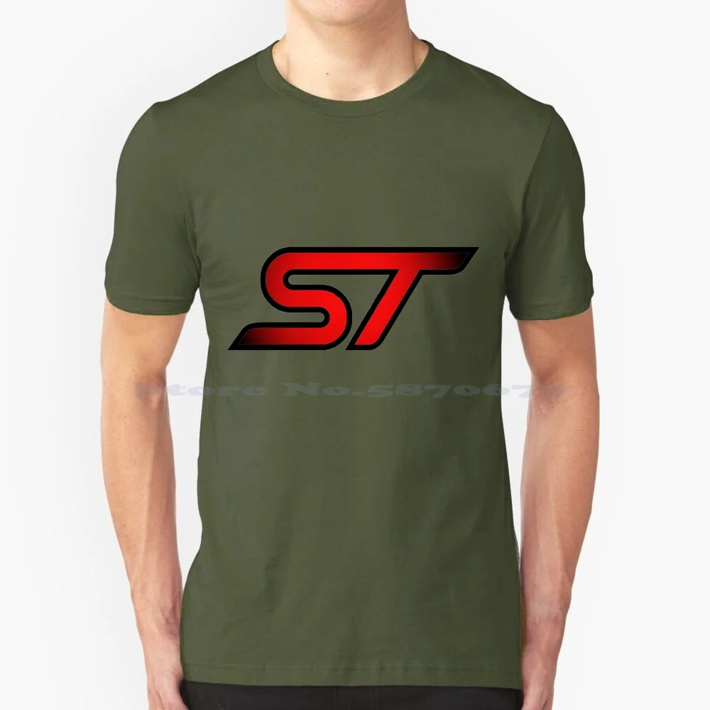 

St Logo Fiesta T Shirt 100% Cotton Tee Fiesta Mondeo Car Performance Sports