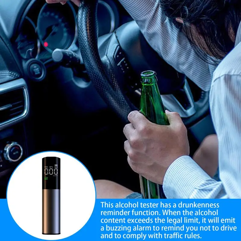 Портативный алкотестер алкотестер-тестер со светодиодным дисплеем Детектор