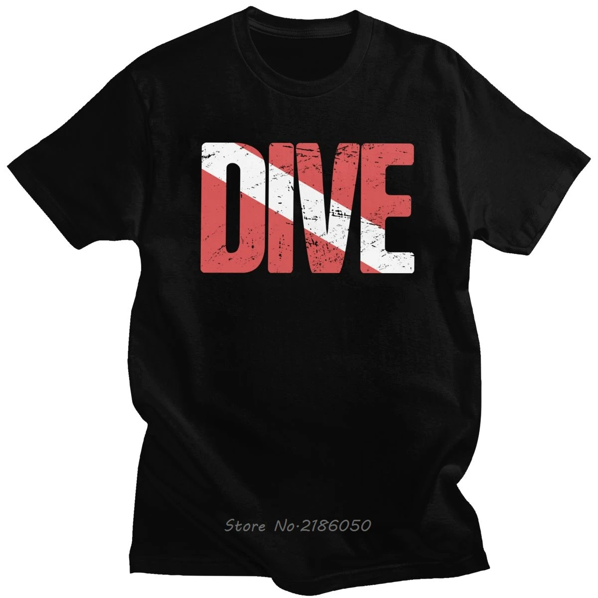 

Vintage Scuba Diving Flag T Shirt for Men Soft Cotton Casual T-shirt Fashion Short Sleeve Diver Tee Harajuku Gift
