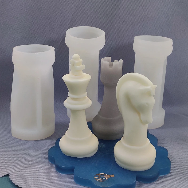 

3D Chess Candle Mould Silicone Candle Mold Candle Decoration DIY Handmade Scented Candles Soap Plaster Ice Cube Making Molds