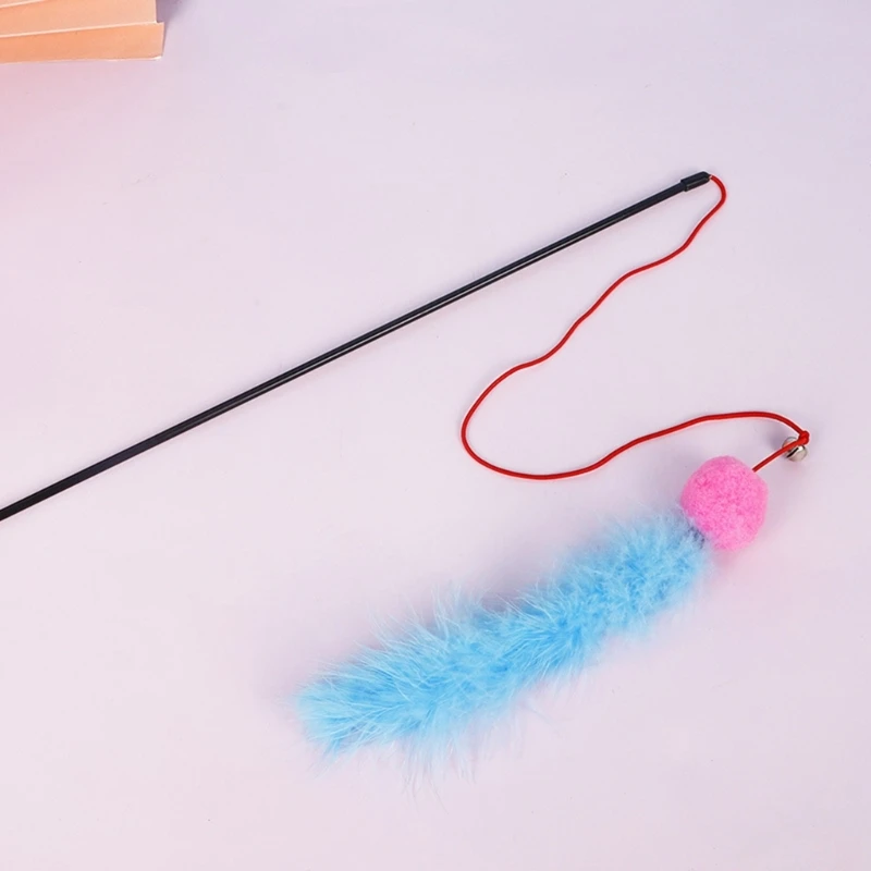 

Для игрушки для кошек, встроенный в колокольчик, плюшевый мяч, Интерактивная игрушка для кошек в помещении, подарок для котят, играющих во вр...