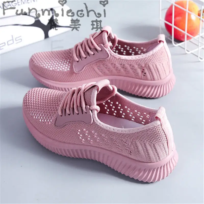 Women's Sneakers Female Summer Gym Sport Shoes Mesh Breathable Lightweight Sneakers Ladies Casual Shoes Girls Tennis Footwear