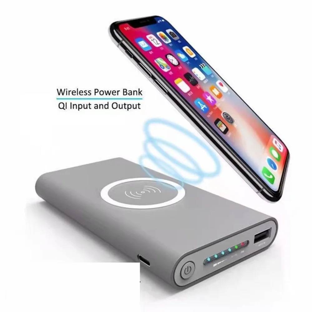 

Wireless Charger Power Bank 10000mAh Fast Charging Portable Charger Powerbank for Smartphone External Battery Rechargeable