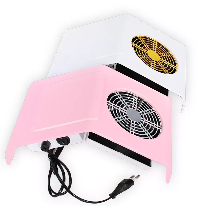 

Pink or white Nail Dust Collector Nail Suction Fan Nail Dust Vacuum Cleaner Machine with 2 Dust Collecting Bag Salon Tools